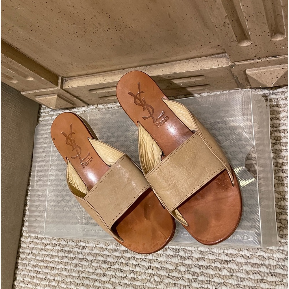 YSL Flat Sandals
